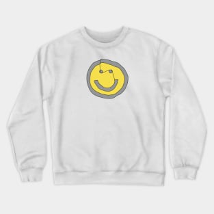 Minimal Round Face Crewneck Sweatshirt